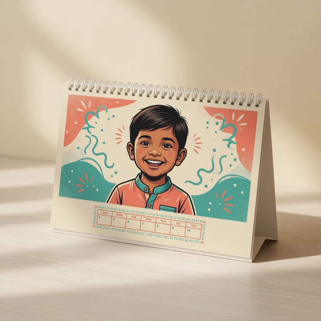 4.5×10 Desktop Calendar