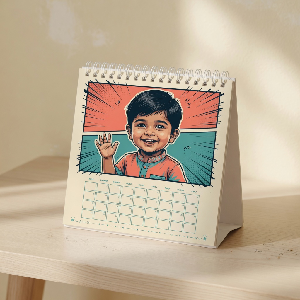 6×6 Desktop Calendar