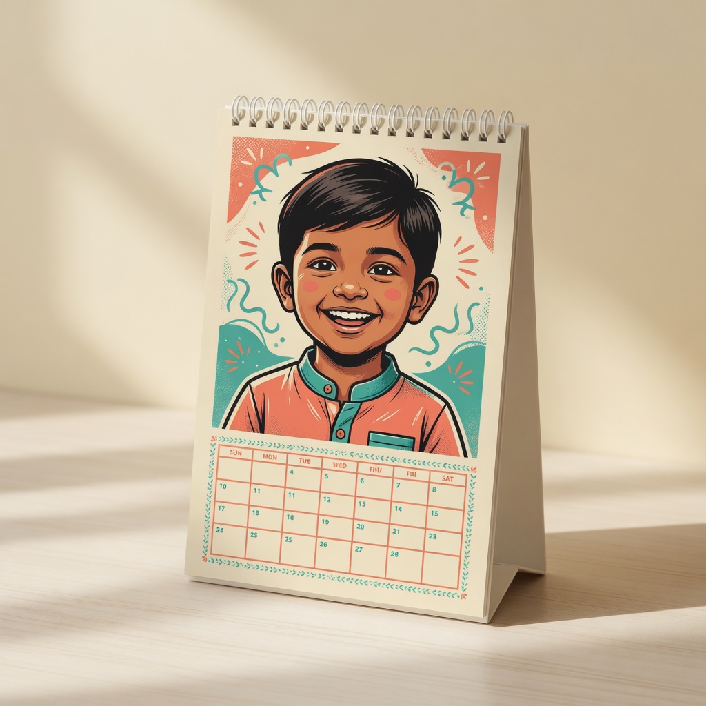 6×8 Desktop Calendar