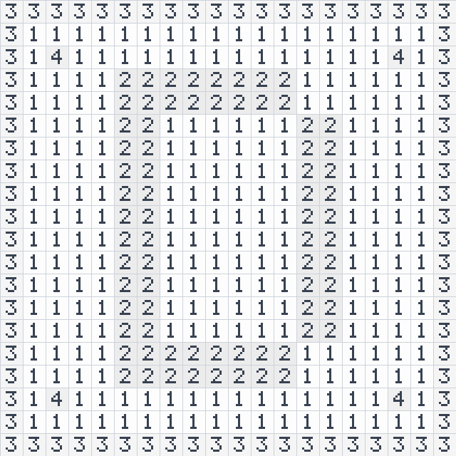 Letter D colour by number printable sheet with numbered squares