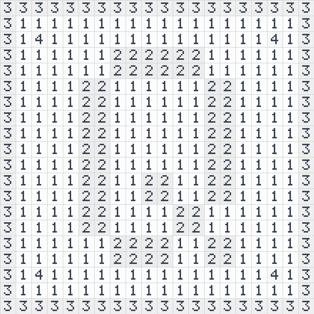 Letter Q colour by number printable sheet with numbered squares